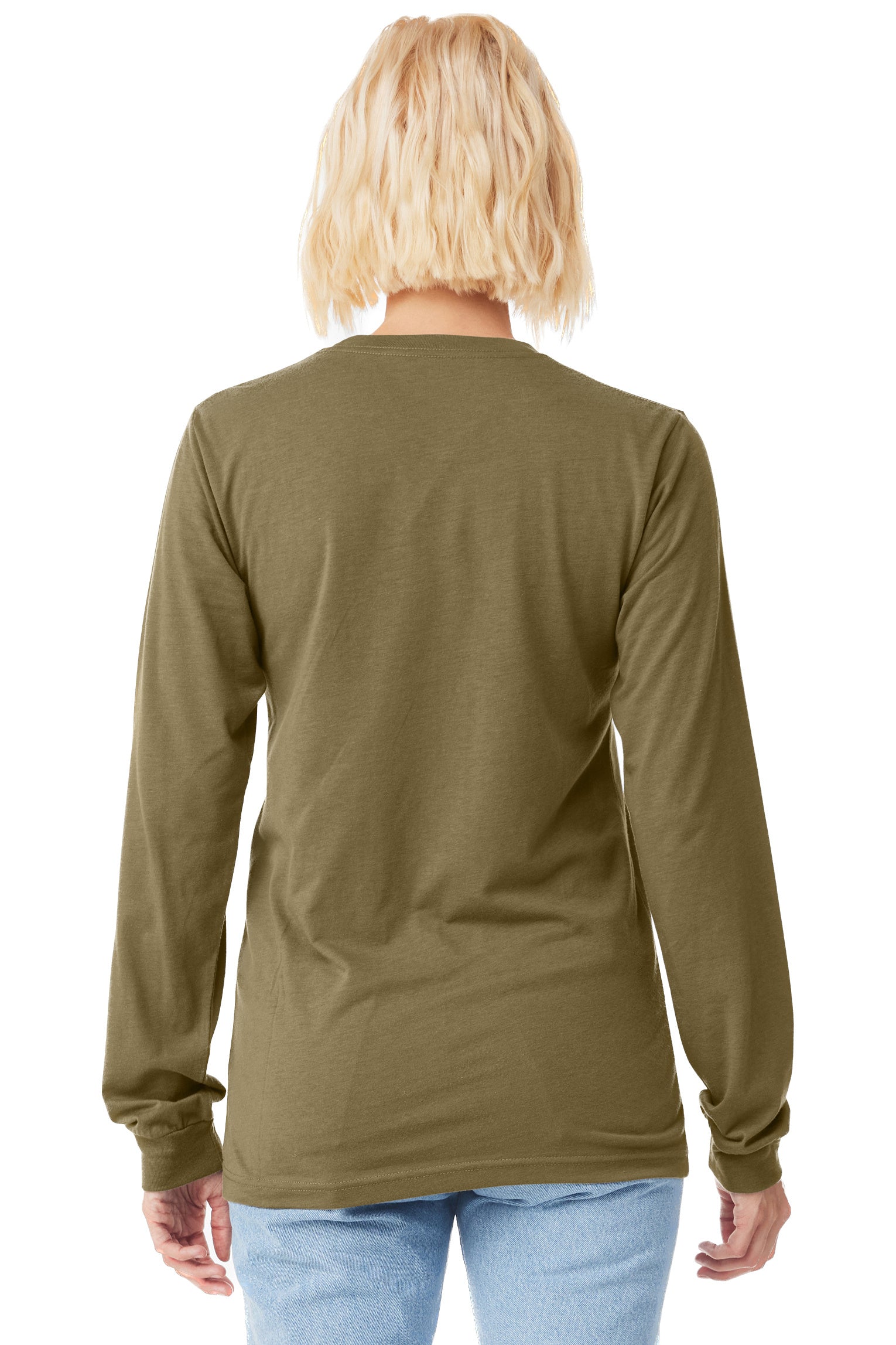 Unisex Jersey Long-Sleeve T-Shirt - Olive Triblend