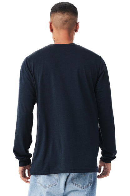 Unisex Jersey Long-Sleeve T-Shirt - Solid Navy Triblend