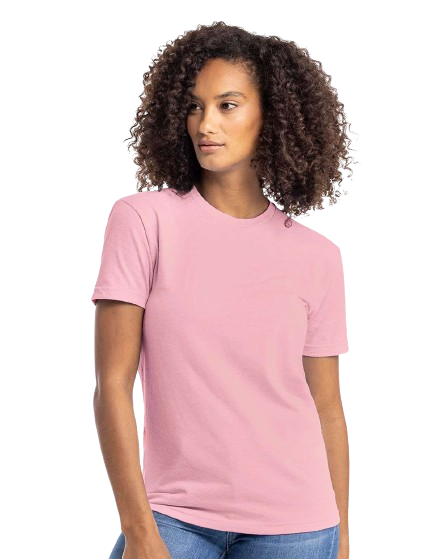 Unisex CVC Crewneck T-Shirt - Heather Lt Pink
