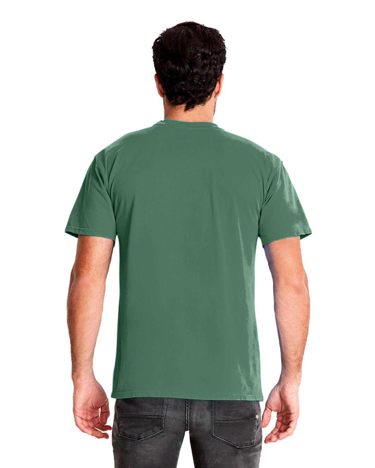 Unisex Inspired Dye Crew with Pocket - Clover