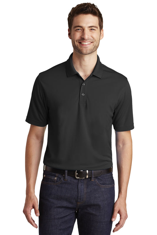 Unisex Dry Zone UV Micro-Mesh Polo - Deep Black