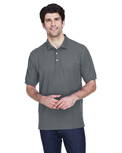 Men's Pima Piqué Short-Sleeve Polo - Graphite
