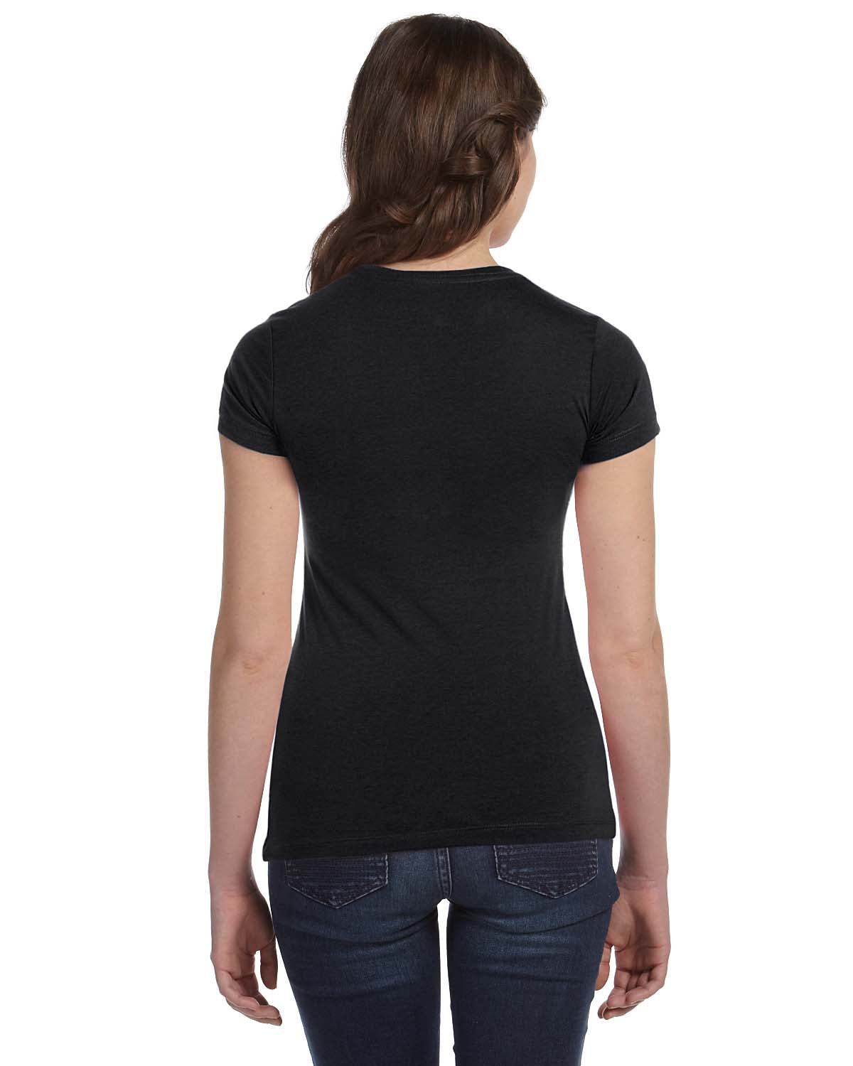 Women's Cotton/Polyester Tee - Black