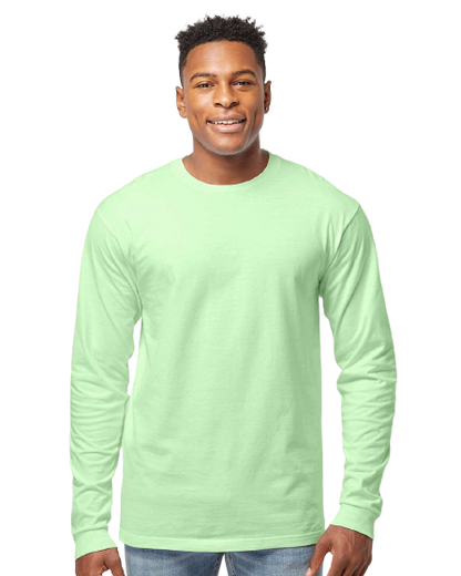 Unisex Heavyweight Long Sleeve Tee - Neo Mint