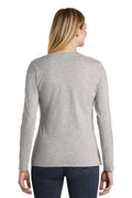Women's Very Important Tee Long Sleeve V-Neck - Light Heather Gray