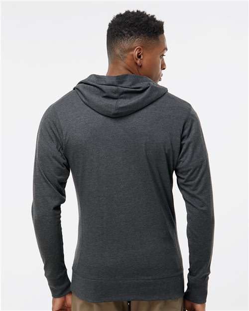 J. America 8231 Charcoal Heather — on model back