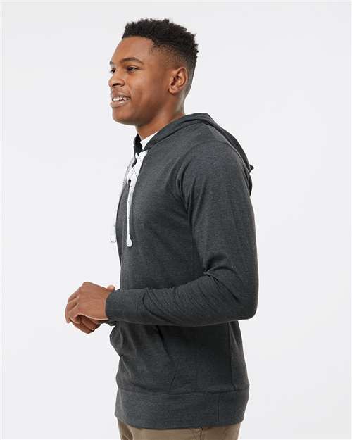 J. America 8231 Charcoal Heather — on model side