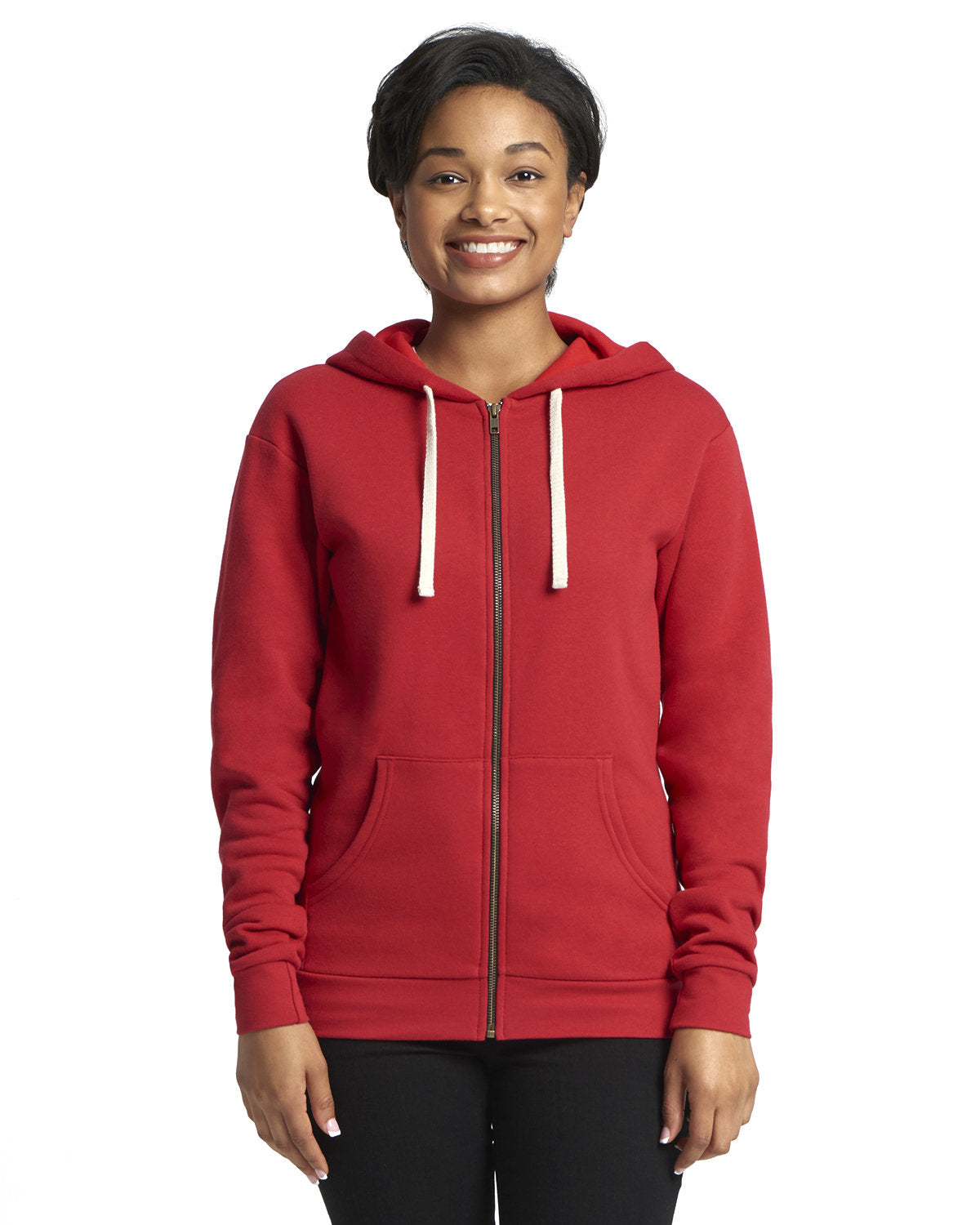 Unisex Zip Hoodie - Red
