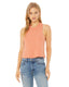 Bella + Canvas 6682 - Women's Racerback Cropped Tank - Heather Sunset
