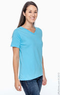 Women's Premium Jersey V-Neck T-Shirt - Aqua