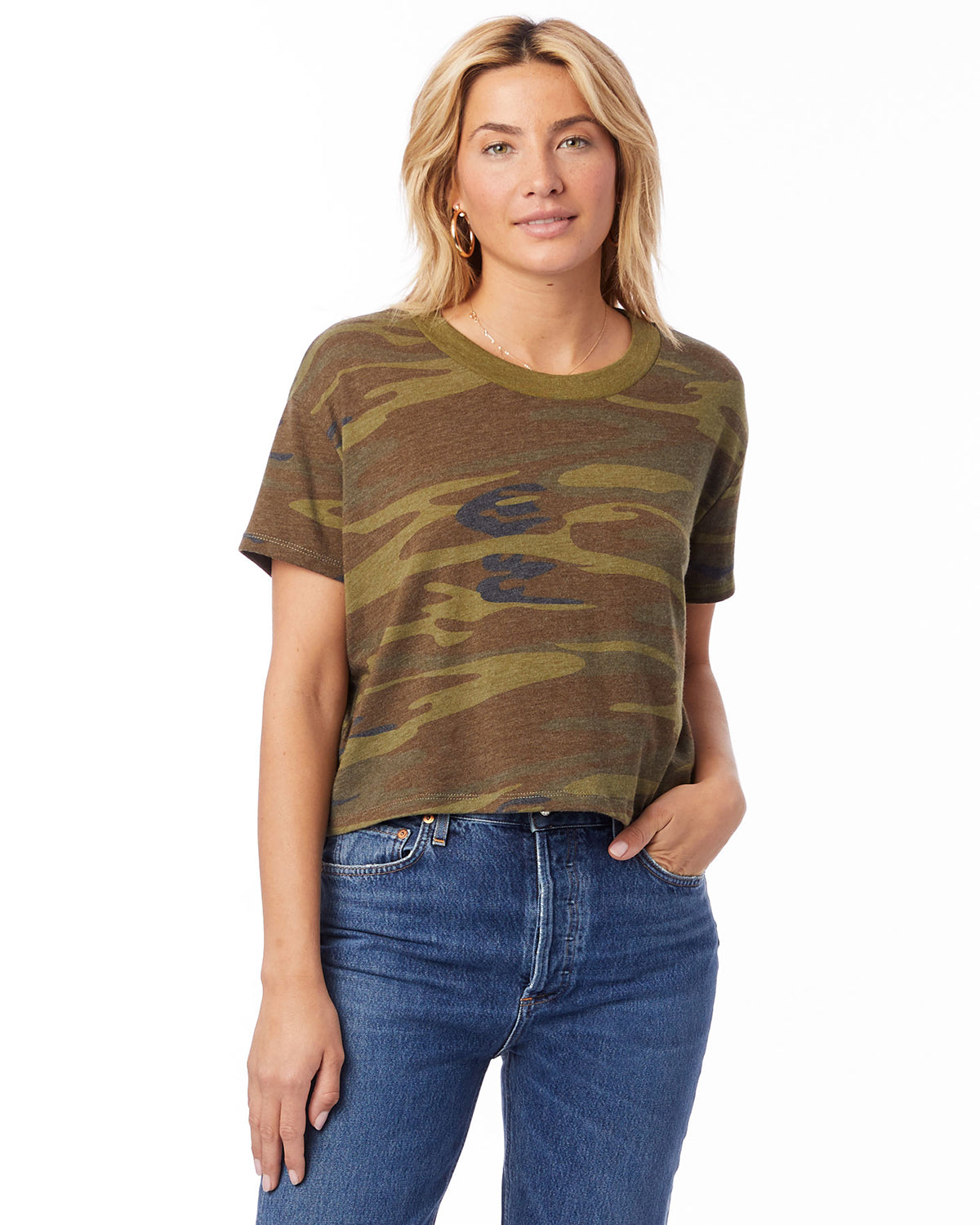 Women's Headliner Cropped T-Shirt - Camo