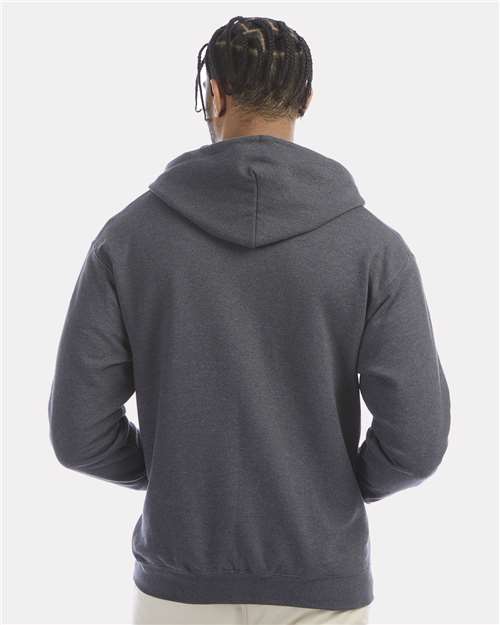 Champion S800 Charcoal Heather — on model back