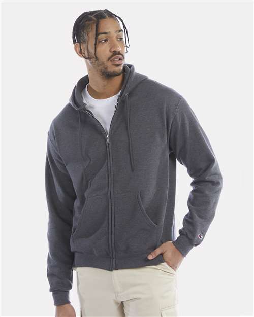 Champion S800 Charcoal Heather — on model front
