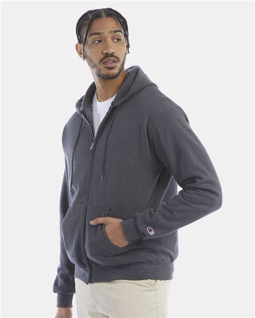 Champion S800 Charcoal Heather — on model side