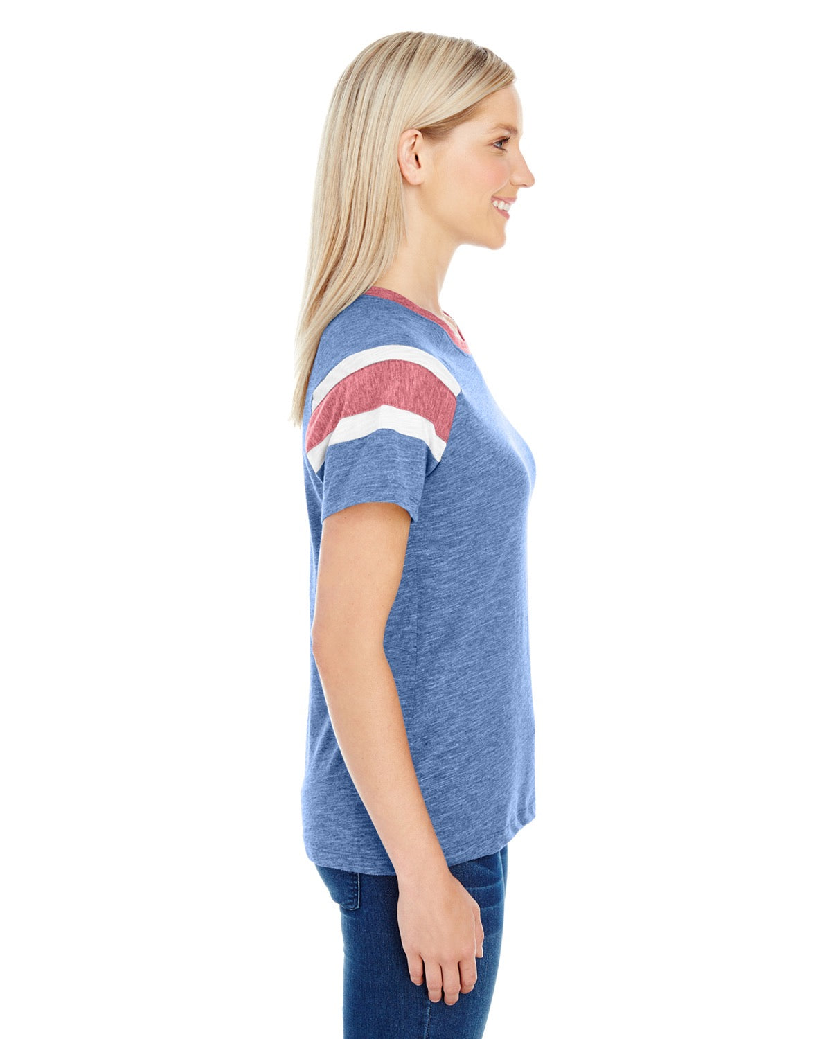Women's Fanatic Short-Sleeve T-Shirt - Royal / Red / White