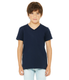 Bella + Canvas 3005Y - Youth Jersey Short-Sleeve V-Neck T-Shirt - Navy