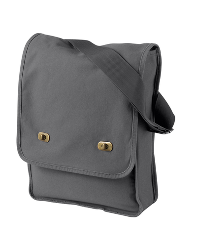 Pigment-Dyed Canvas Field Bag - Smoke
