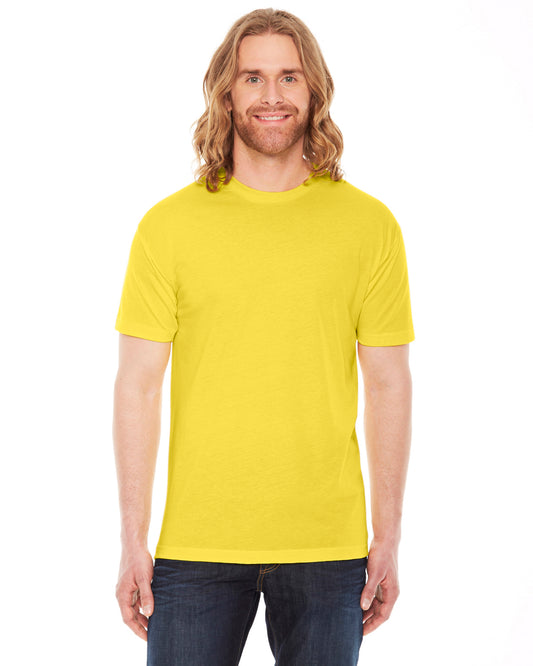 Unisex Poly-Cotton Short-Sleeve Crewneck - Sunshine