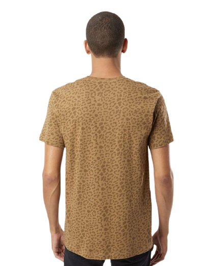Unisex Fine Jersey T-Shirt - Brown Leopard