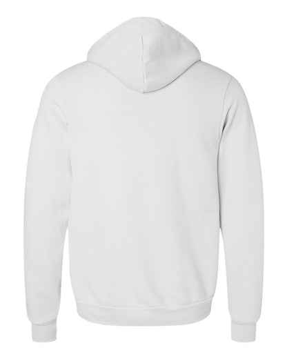 Unisex Poly-Cotton Sponge Fleece Full-Zip Hoodie - Silver