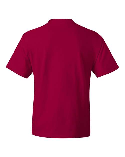 Hanes 518T Deep Red — back