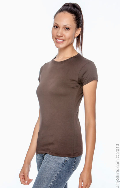 Women's Softstyle® Fitted T-Shirt - Dark Chocolate
