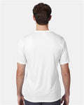 Hanes 4820 White — on model back