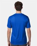 Hanes 4820 Deep Royal — on model back