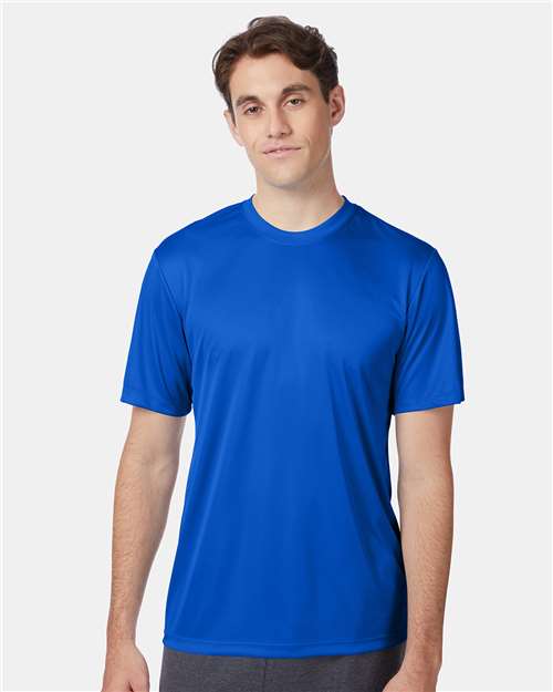 Hanes 4820 Deep Royal — on model front
