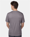 Hanes 4820 Graphite — on model back