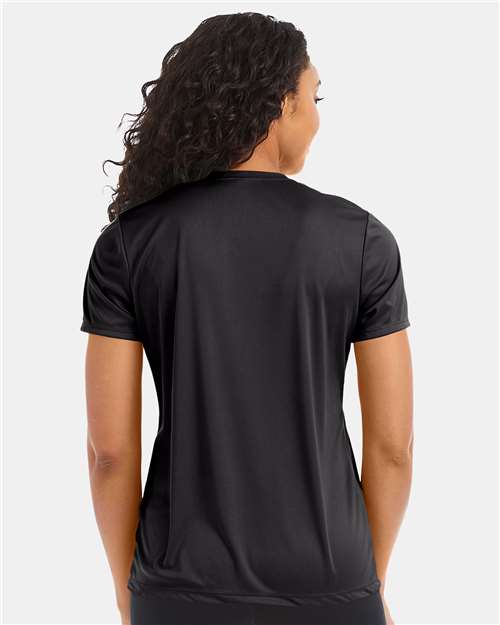 Hanes 4830 Black — on model back