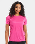 Hanes 4830 Wow Pink — on model front