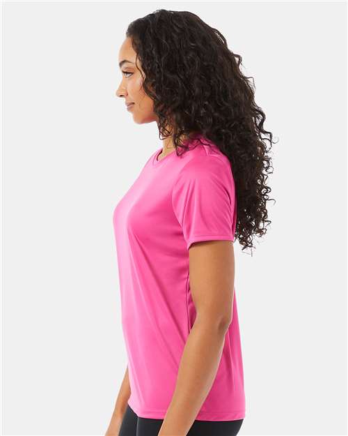 Hanes 4830 Wow Pink — on model side