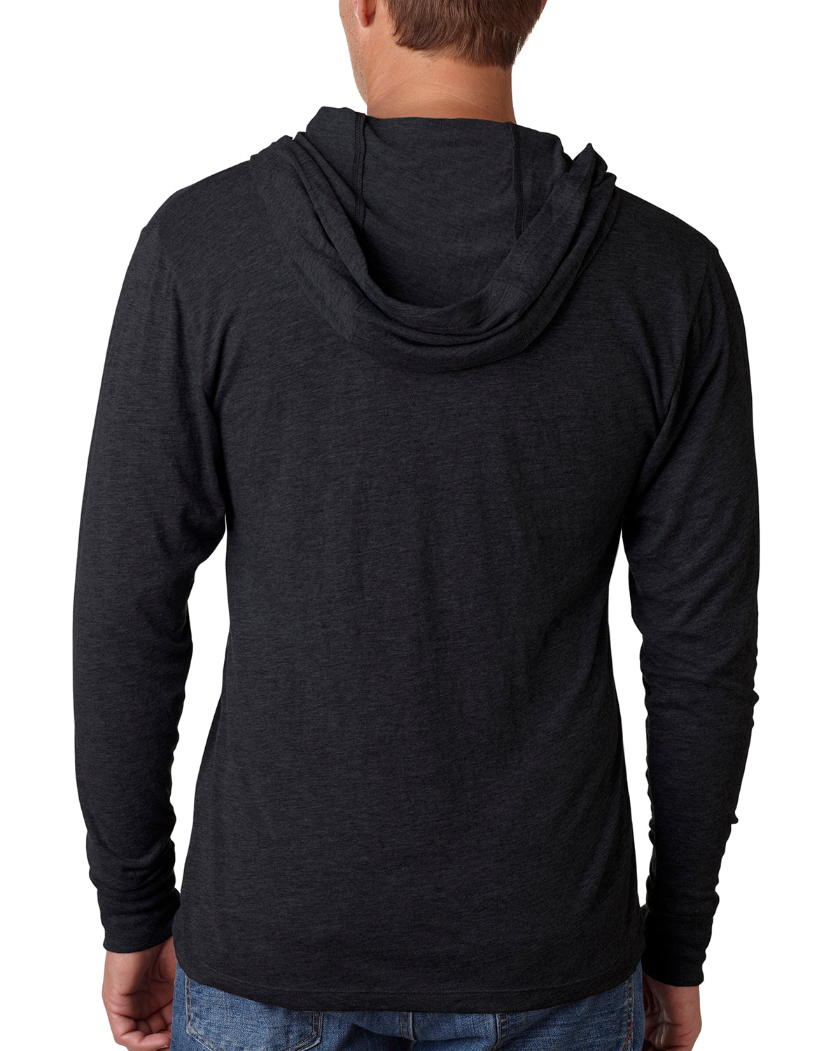 Unisex Triblend Long-Sleeve Hoodie - Vintage Black