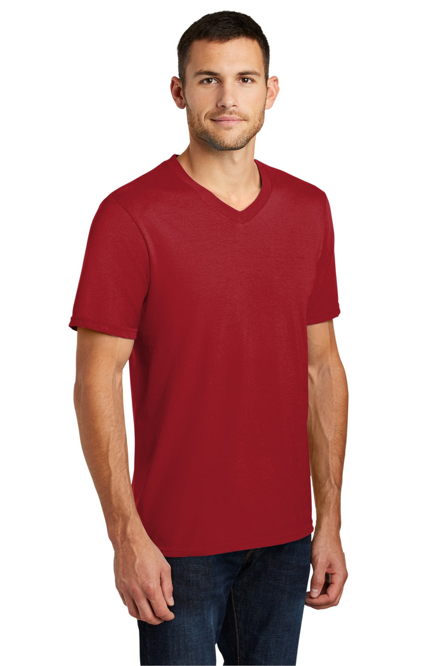 Unisex Very Important Tee V-Neck - Classic Red