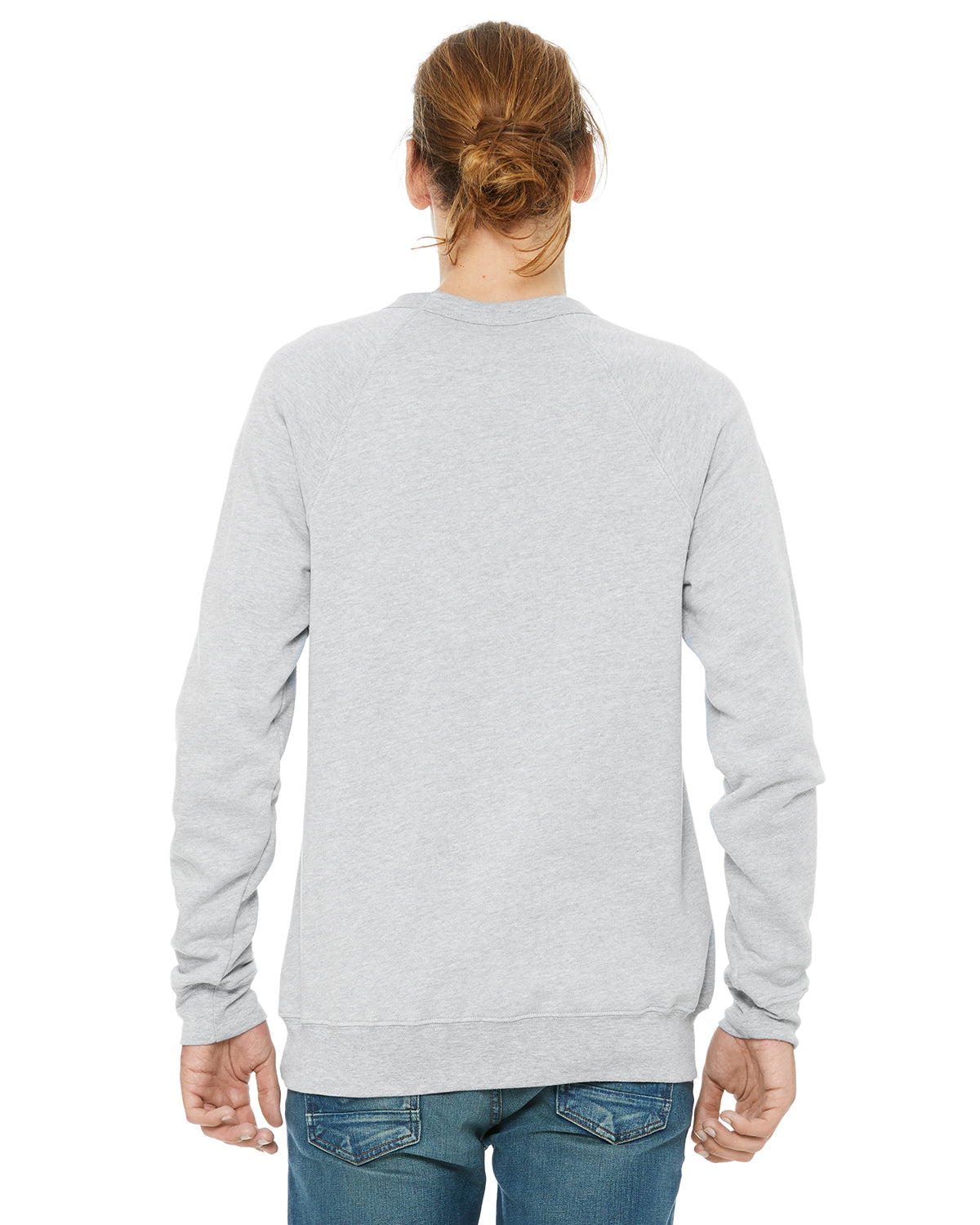 Unisex Sponge Fleece Raglan Sweatshirt - Heather Athletic