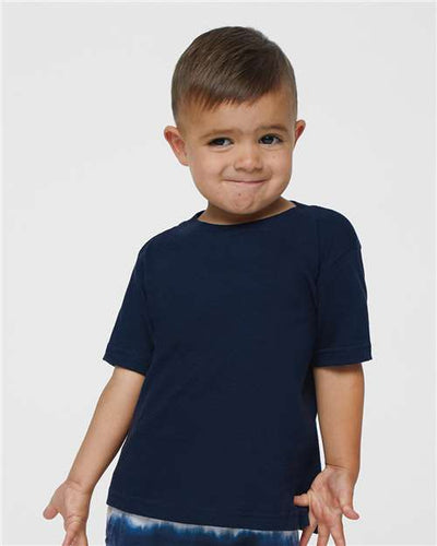 Rabbit Skins 3322 Navy — on model front
