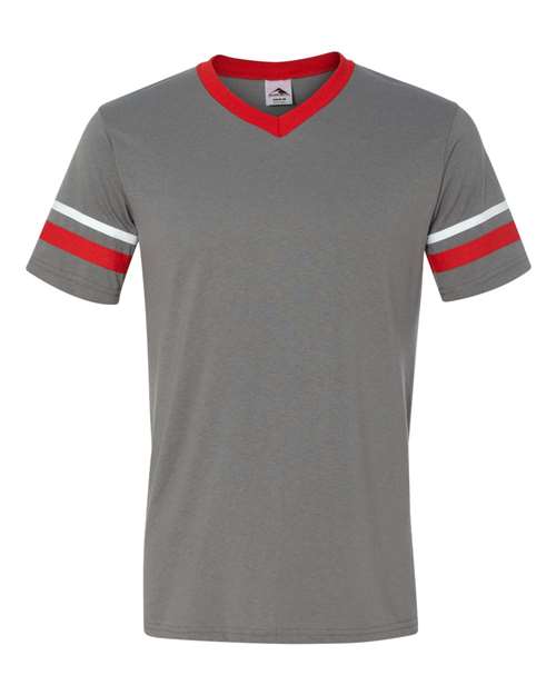 Augusta Sportswear 360 Graphite/ Red/ White — front