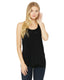 Bella + Canvas B8800 - Women's Flowy Racerback Tank - Solid Black Slub