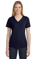 Missy Made in the USA Jersey Short-Sleeve V-Neck T-Shirt - Navy