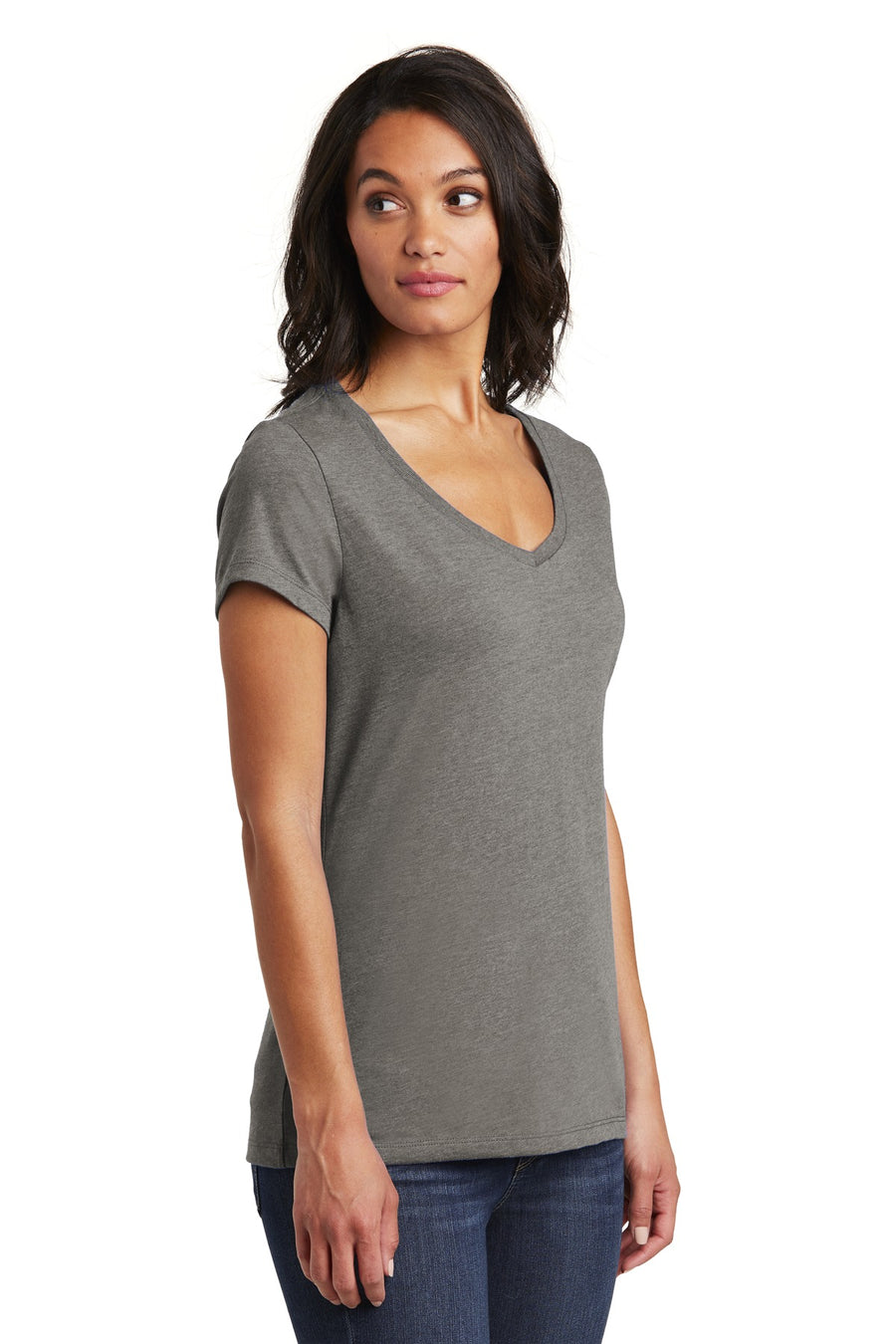 Women's Very Important Tee V-Neck - Gray Frost