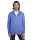 Anvil 6759 - Unisex Triblend Full-Zip Jacket - Heather Blue