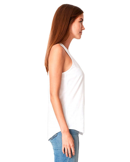 Women's Gathered Racerback Tank - White