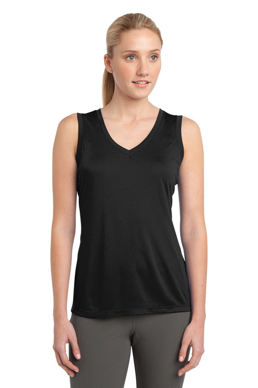 Women's Sleeveless PosiCharge Competitor V-Neck Tee - Black