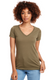 Next Level N1540 - Women's 'Junior fit' Ideal V - Military Green