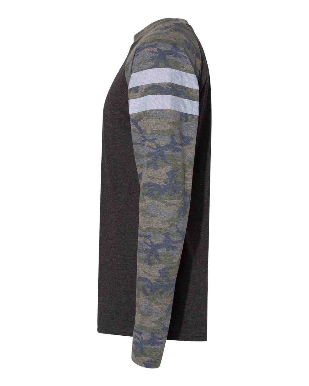 Men's Gameday Mash-Up Long Sleeve Fine Jersey T-Shirt - Vintage Smoke / Vintage Camouflage / Vintage Heather