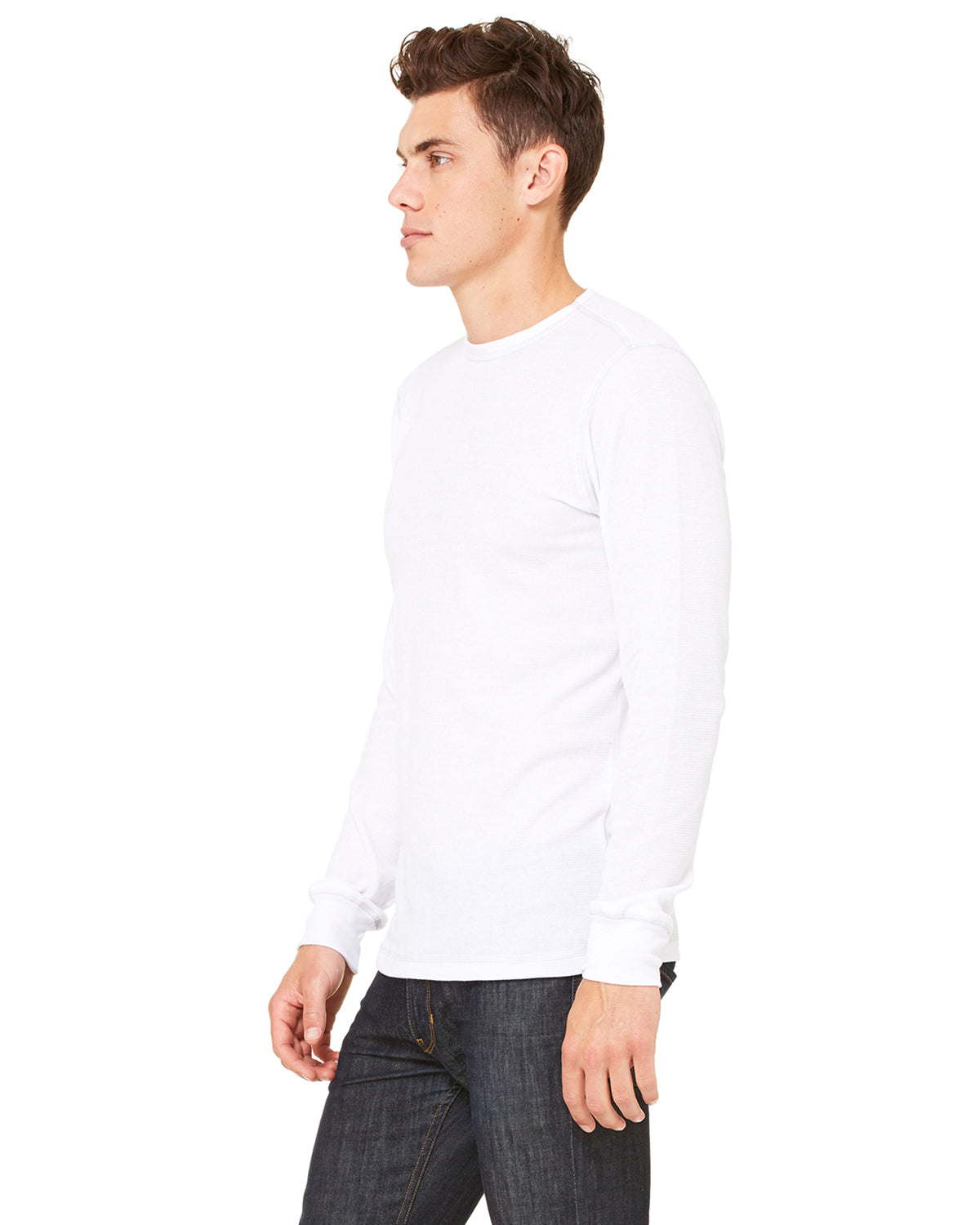 Men's Thermal Long-Sleeve T-Shirt - White / Gray