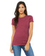 Bella + Canvas 6004 - Women's Junior Fit Favorite T-Shirt - Heather Raspberry