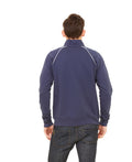 Men's Piped Fleece Jacket - Navy / White