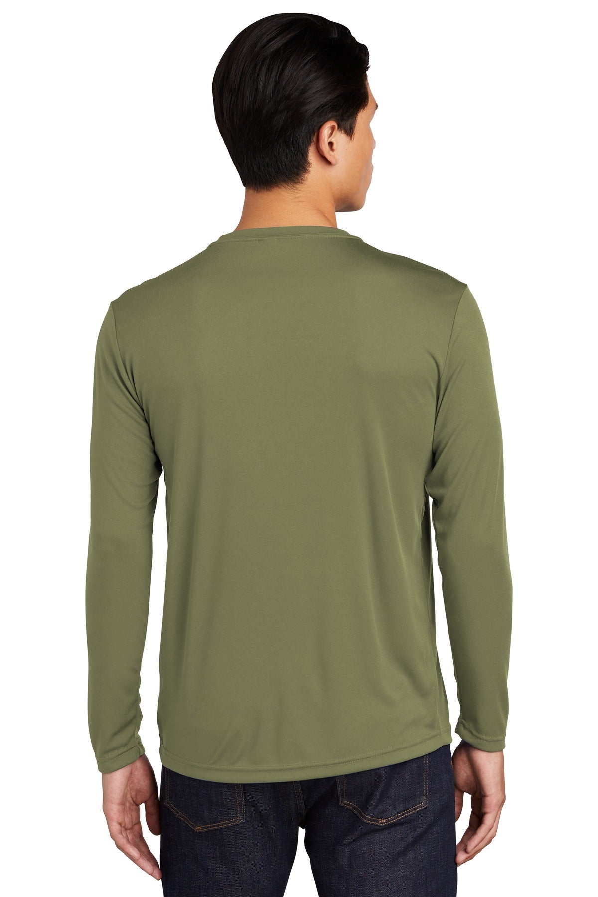 Unisex Long Sleeve PosiCharge Competitor Tee - Olive Drab Green